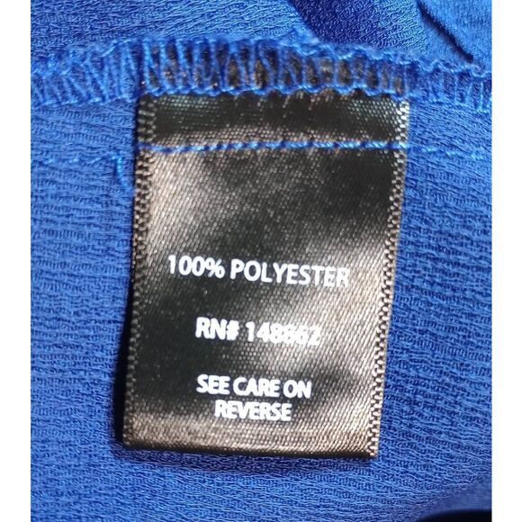 Torrid‎ Shirt Ladies 1x Blue Short Sleeve Flowy - Picture 6 of 7